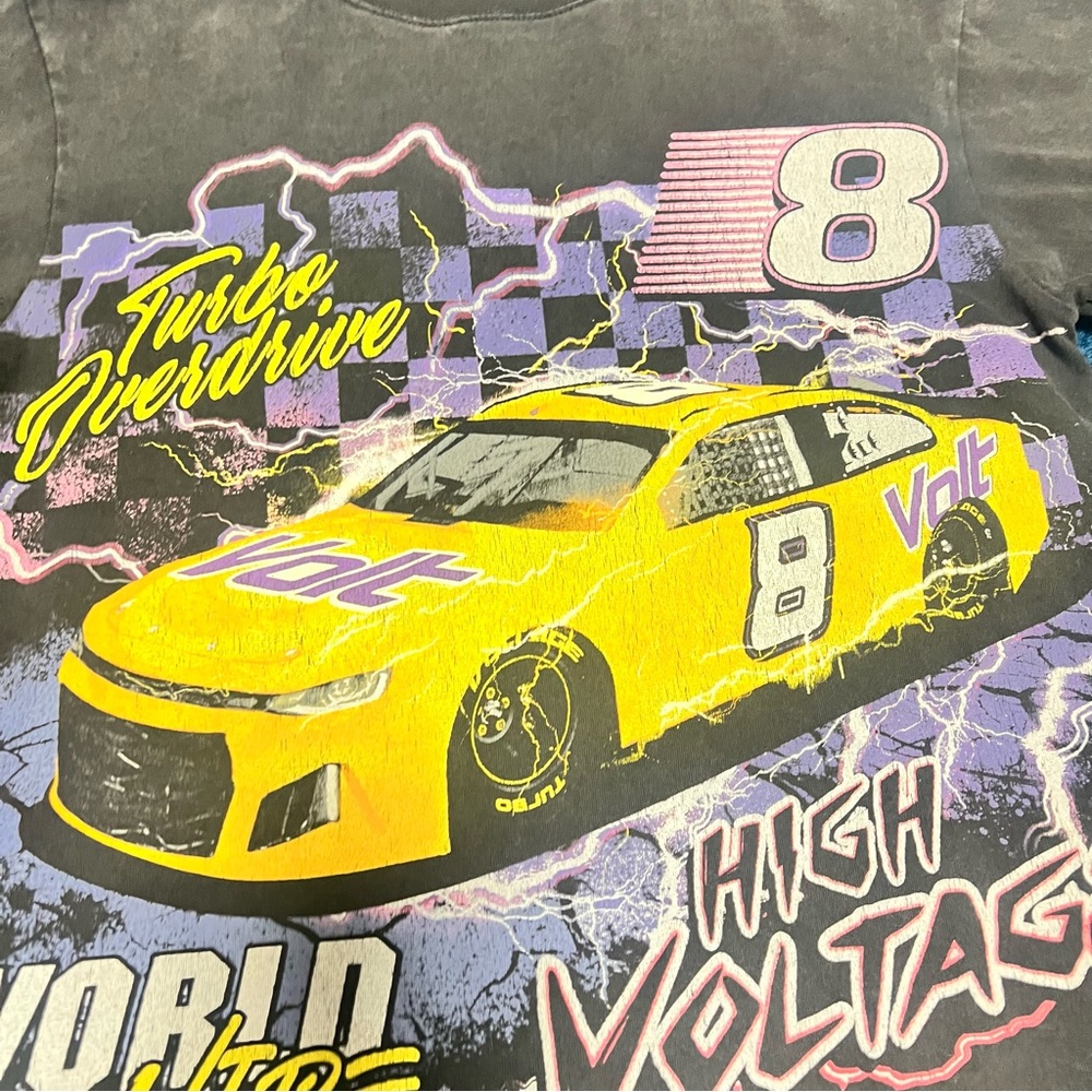 PacSun High Voltage Racing Tee - Black and Yellow - Picture 3 of 6